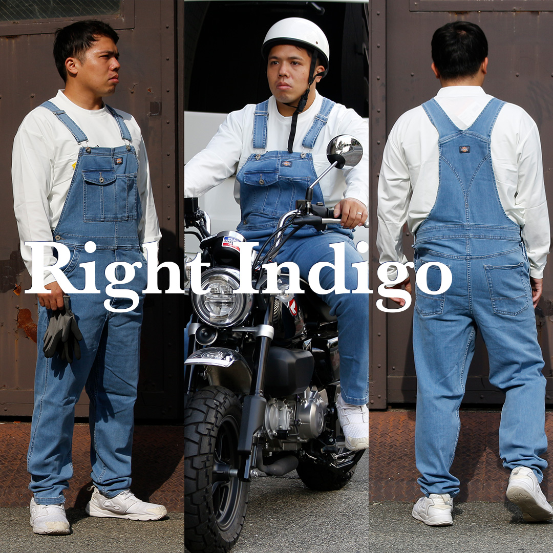 Dickies（ディッキーズ） オーバーオール デニム (ライトインディゴ