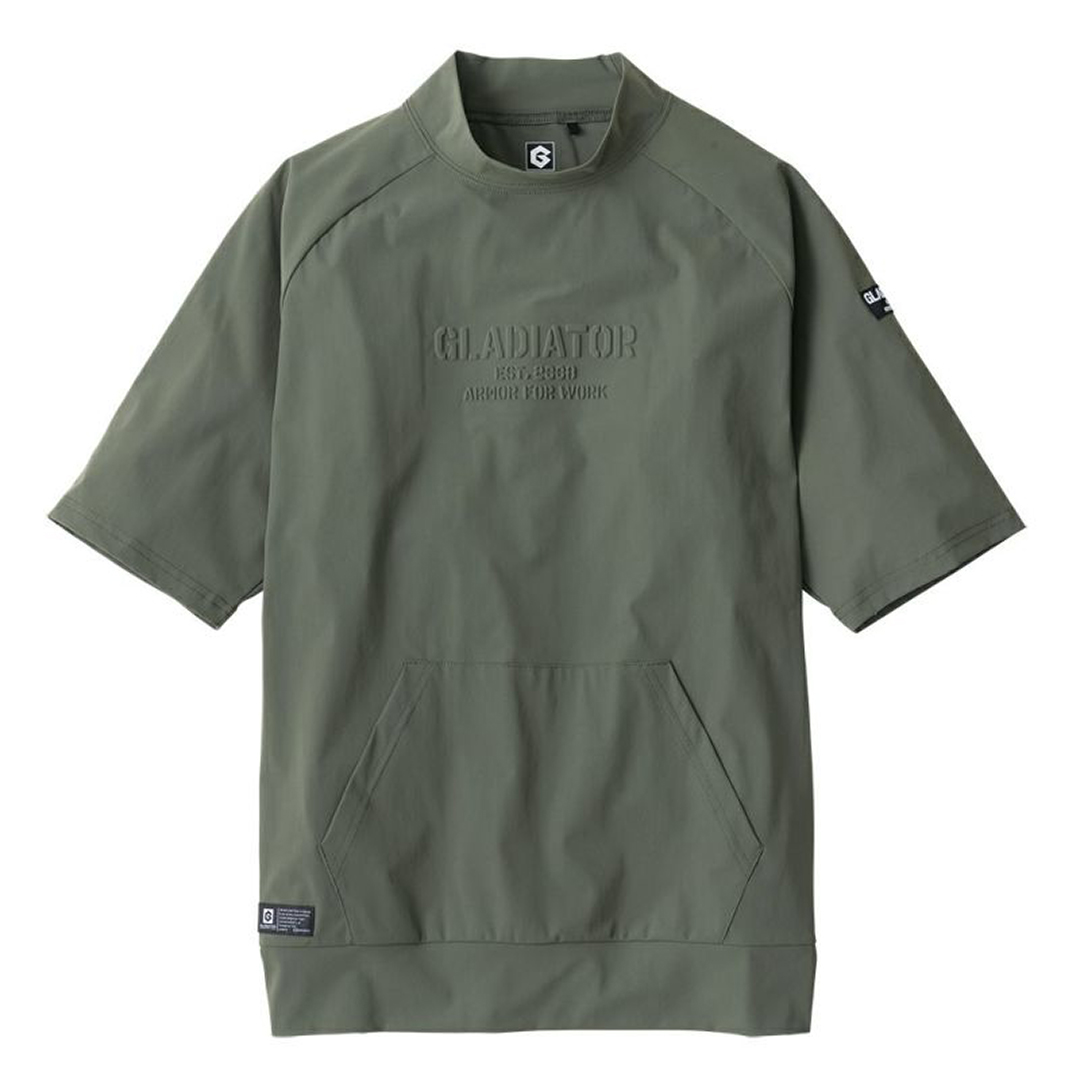 接触冷感 モックネック 半袖 Tシャツ バイク ツーリング 吸汗速乾