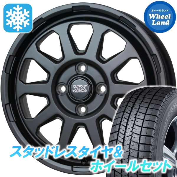 スタッドレスセット スペーシア MK53S系 ウィンターマックス WM03 155