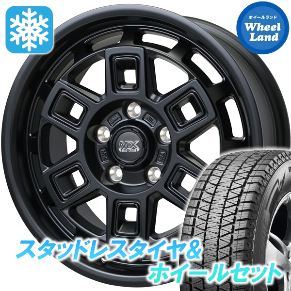 スタッドレスセット ハリアー 60系 全グレード ブリザック DM-V3 225/65R17 102Q マッドクロス アイヴァー MTBK 2024年以降製造