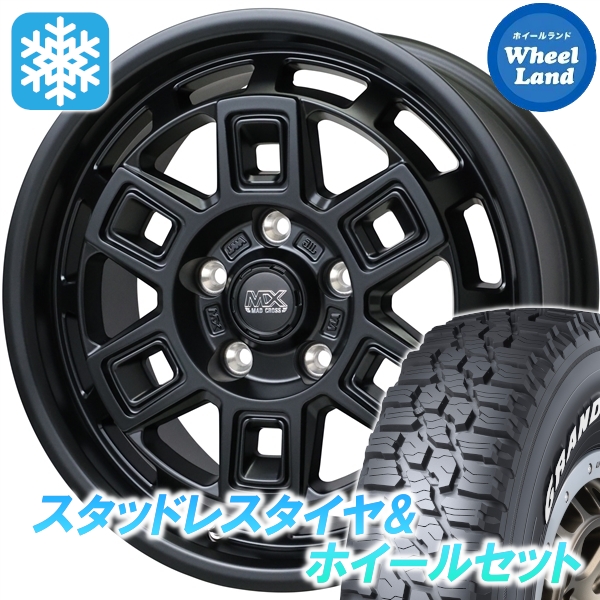 スタッドレスセット デリカＤ：５ CV4W/CV2W 2WD グラントレック XS1 215/70R16 100/97N マッドクロス アイヴァー MTBK 2024年今後生み出すこと 車、バイク、自転車-自動車
