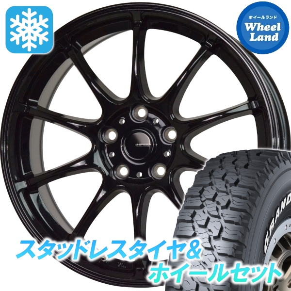 スタッドレスセット ハリアー 10系 全グレード グラントレック XS1 215/70R16 100/97N Gスピード G-07 MBK