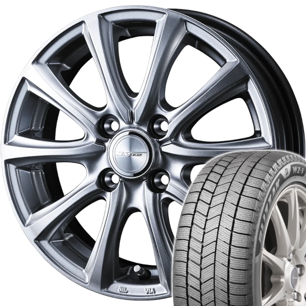 スタッドレスセット ワゴンＲ MH21S、MH22S ブリザック WZ-1 155/65R13 73Q ジョーカー スマッシュ Si 2025年 新製品