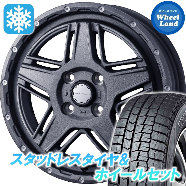 スタッドレスセット ソリオ MA27S、37S ウィンターマックス WM02 165