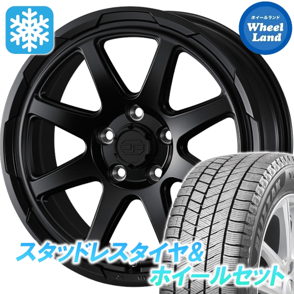 スタッドレスセット プリウス 60系 ブリザック VRX3 195/60R17 90Q ウェッズ スタットベルク MBK 2024年以降製造