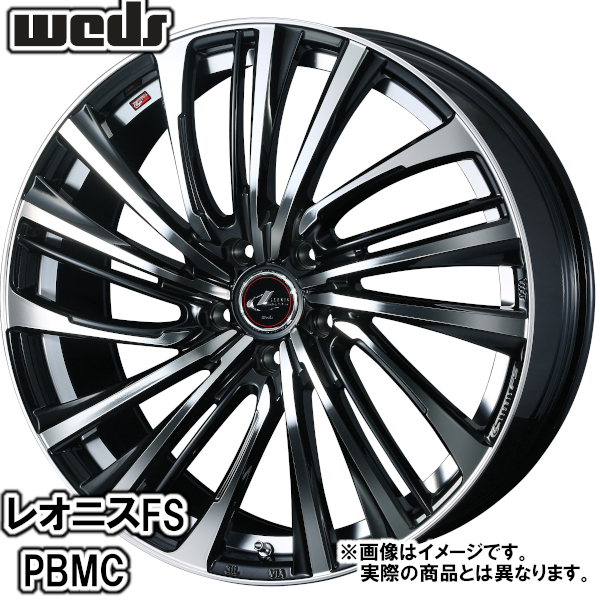 夏タイヤセット エスティマ 50系 2WD ブルーアースRV RV-03 245/40R19 98W レオニス FS PBMC 2024年以降製造の画像