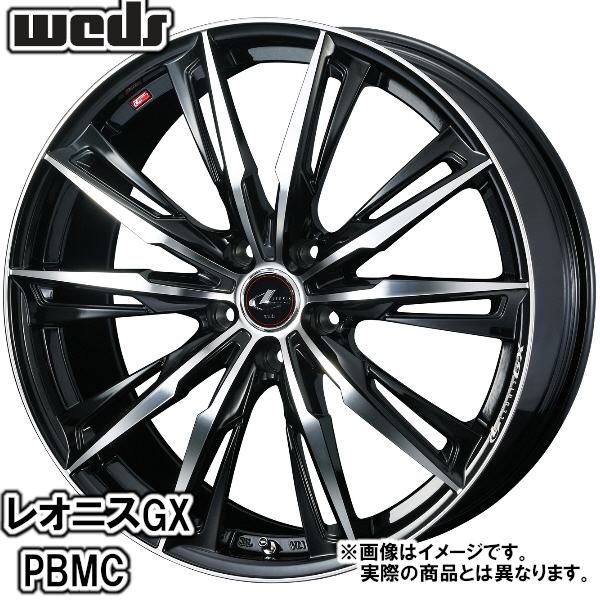 夏タイヤセット エスティマ 50系 2WD ブルーアースRV RV-03 245/40R19 98W レオニス GX PBMC 2024年以降製造の画像