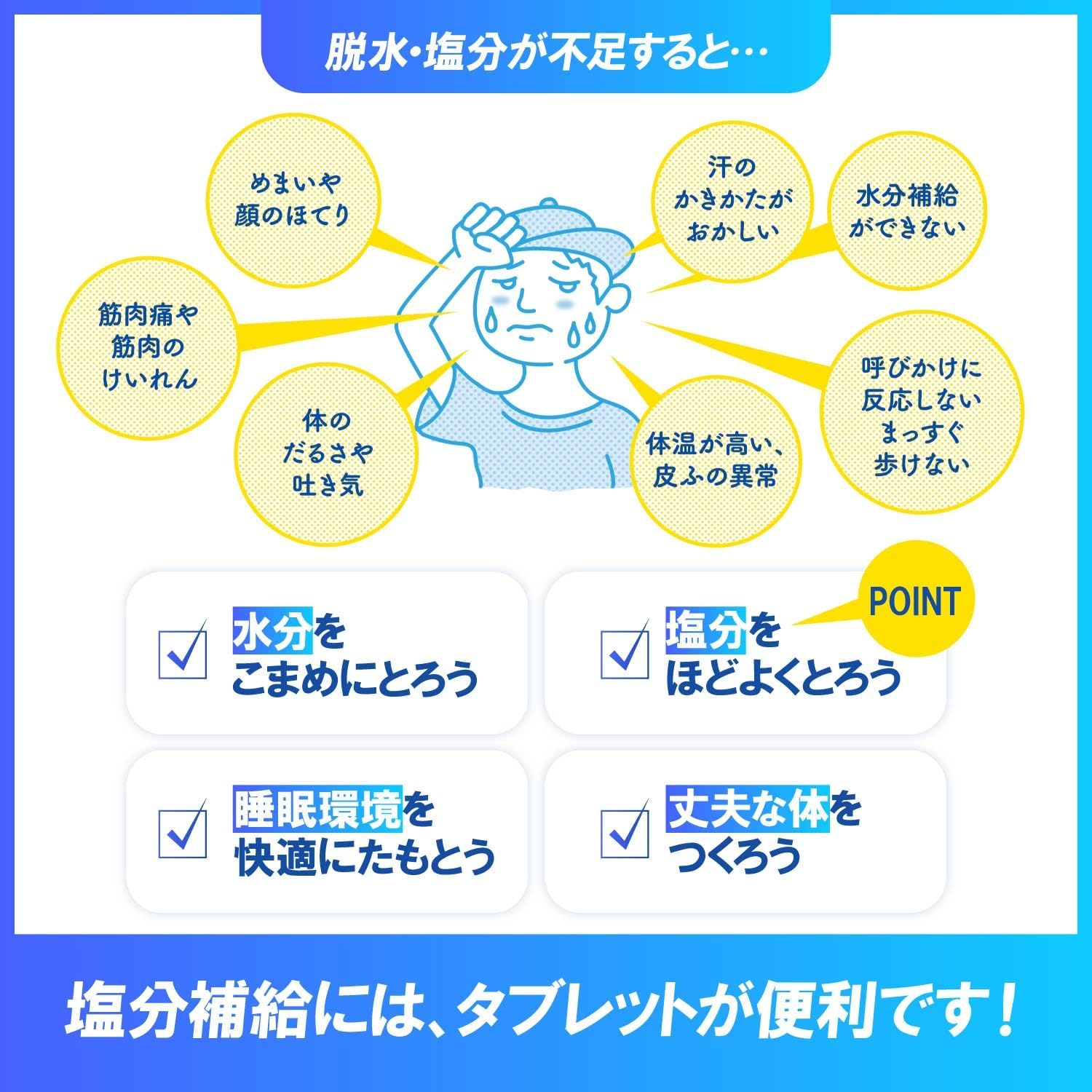 カバヤ 塩分チャージタブレッツ 計100粒以上 スポーツドリンク味 レモン味 梅味 大容量 業務用 big 塩分チャージタブレット 熱中症 | Kabaya | 02