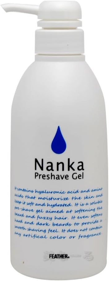 フェザー プレシェーブジェル Nanka 軟化 500g ポンプ 2個セット 肌荒れ 軟化ジェル ジェル シェービング | FEATHER