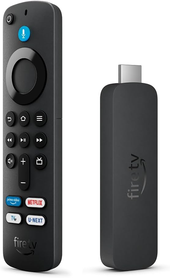 Amazon Fire TV Stick 4K 本体とリモコン amazon Fire TV Stick 4K リモコン Amazon アマゾン ファイヤー