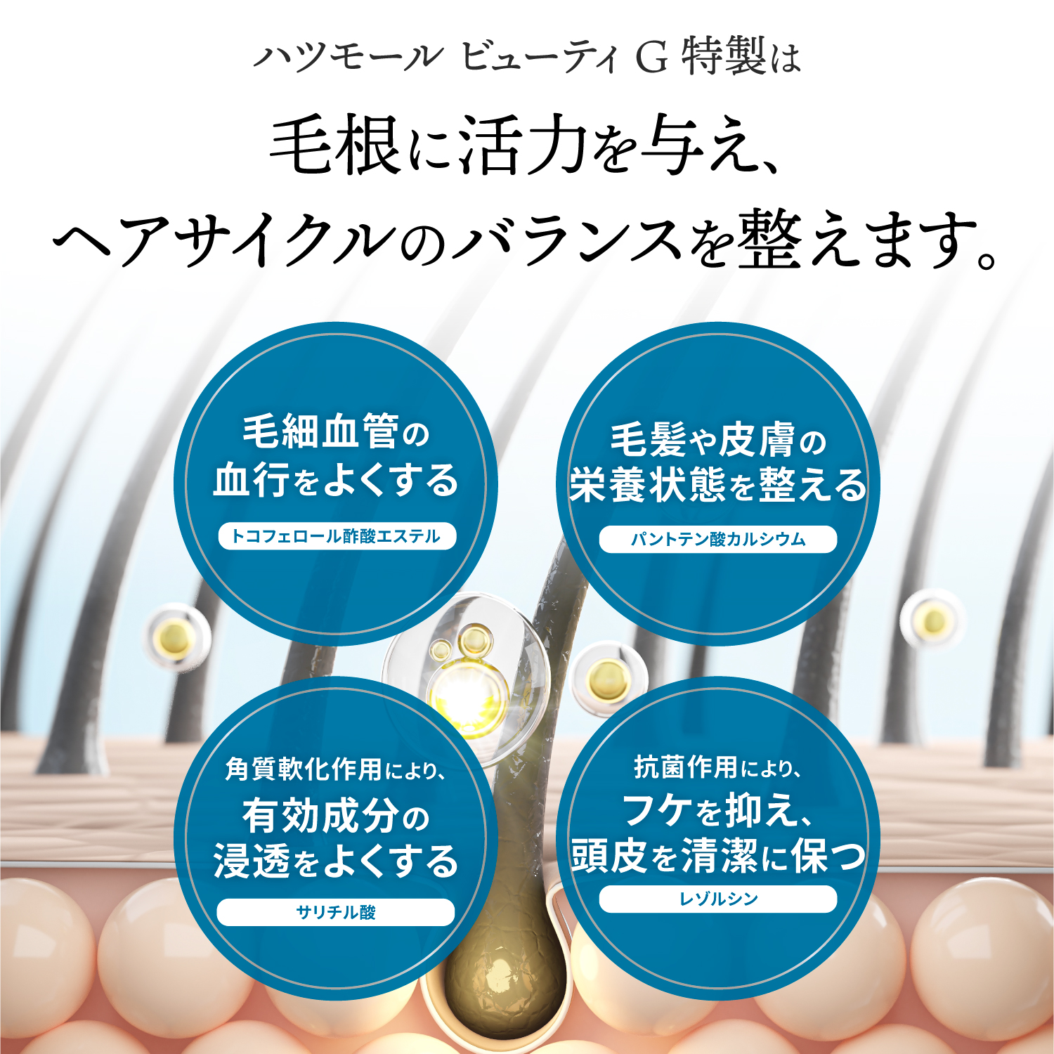 ハツモール ビューティG 特製 180mL 田村治照堂 薬用 育毛剤 女性 男性 男女兼用 2本セット | ハツモール | 03