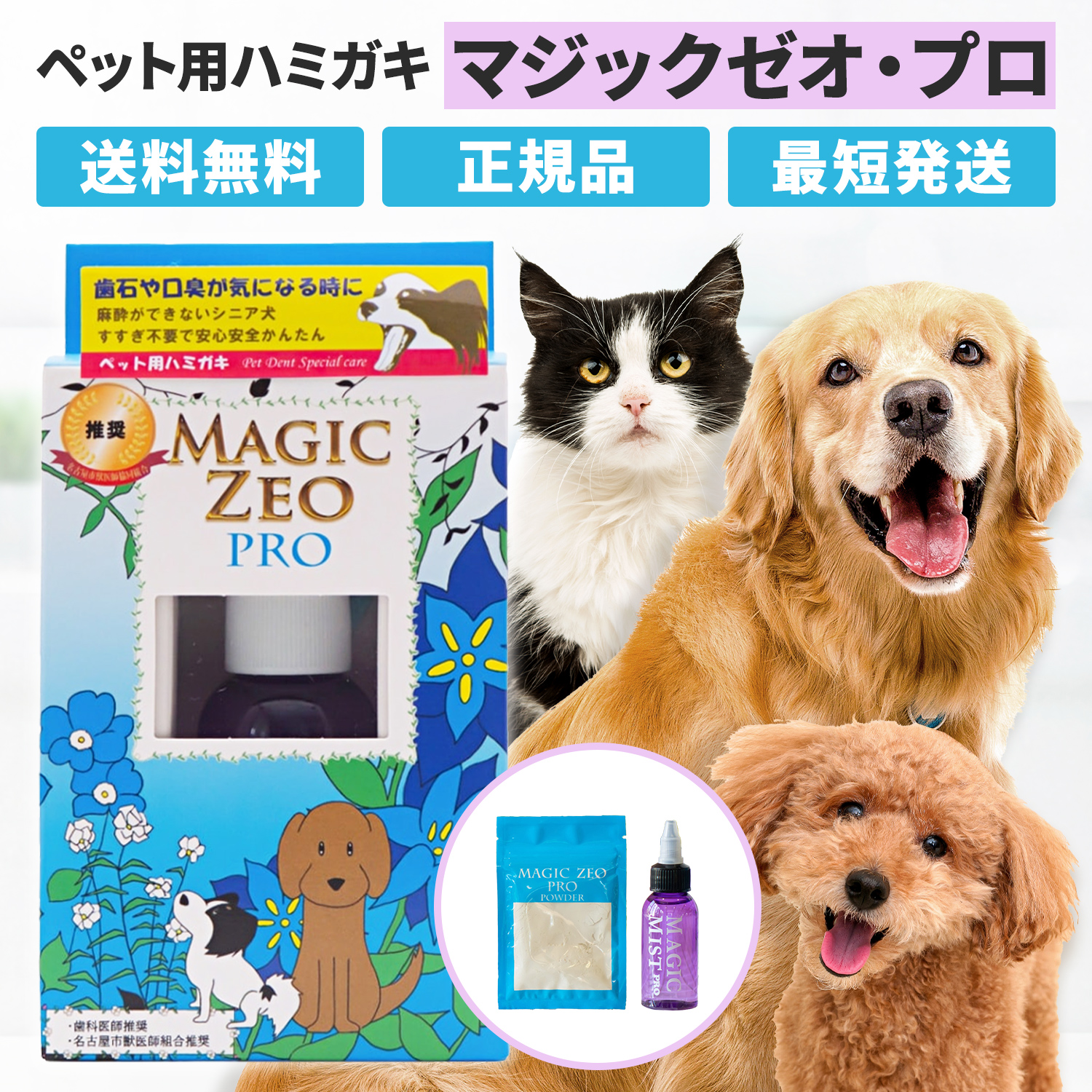 マジックゼオプロ 犬 ペット 歯磨き 歯石取り 歯石除去 歯石 歯磨き粉 口臭 EDOG JAPAN | EDOG JAPAN
