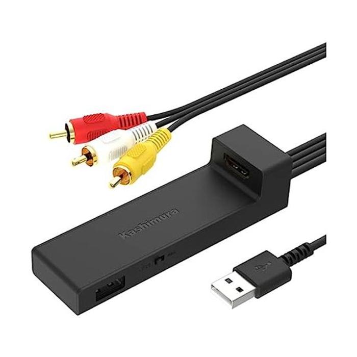 カシムラ KD-232 HDMI→RCA変換ケーブル USB1ポート 映像コンバーター AVケーブル類