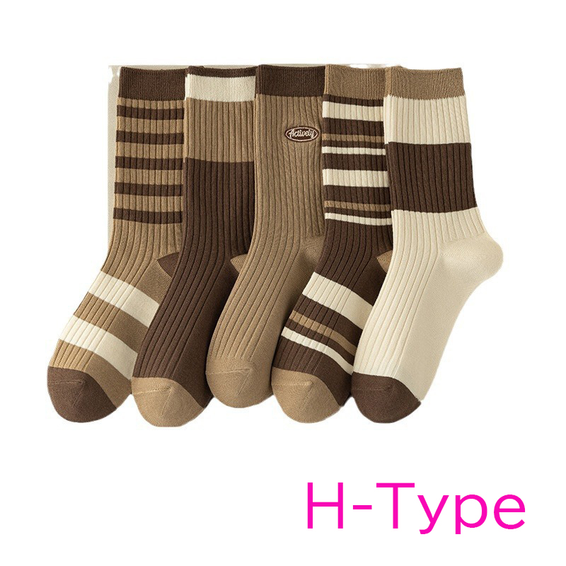 靴下  クルーソックス レディース メンズ セット 5足組 おしゃれ かわいい 綿 黒 白 無地 |  | 10