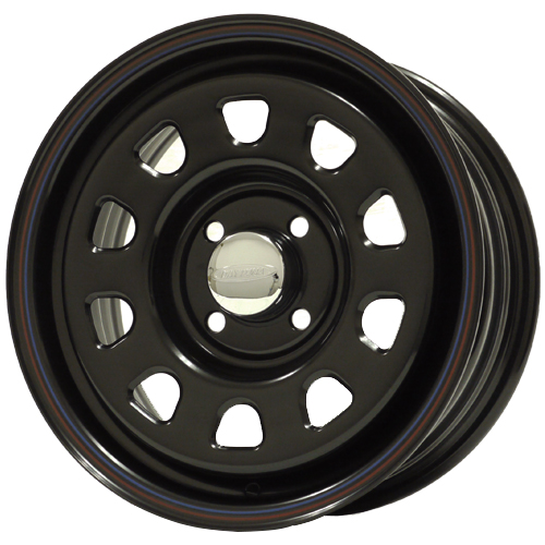 DAYTONA'S ブラック 14インチ 6.0J 4穴100 +30 ホイール4本