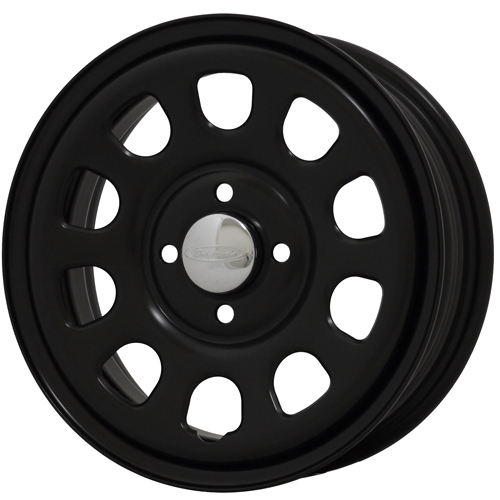 デイトナ G2 マットブラック 12インチ 4穴100 145R12 80/78L クムホ 