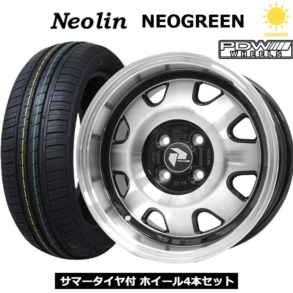 NEOLIN（ネオリン） PDW MDX 15インチ 4穴 100 165/50R15 NEOLIN 