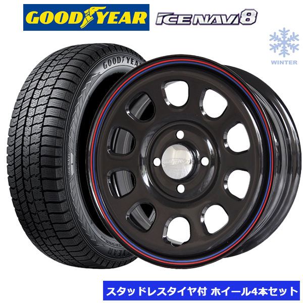 daytona ホイール4穴GOODYEAR 155/65R14 4本セット