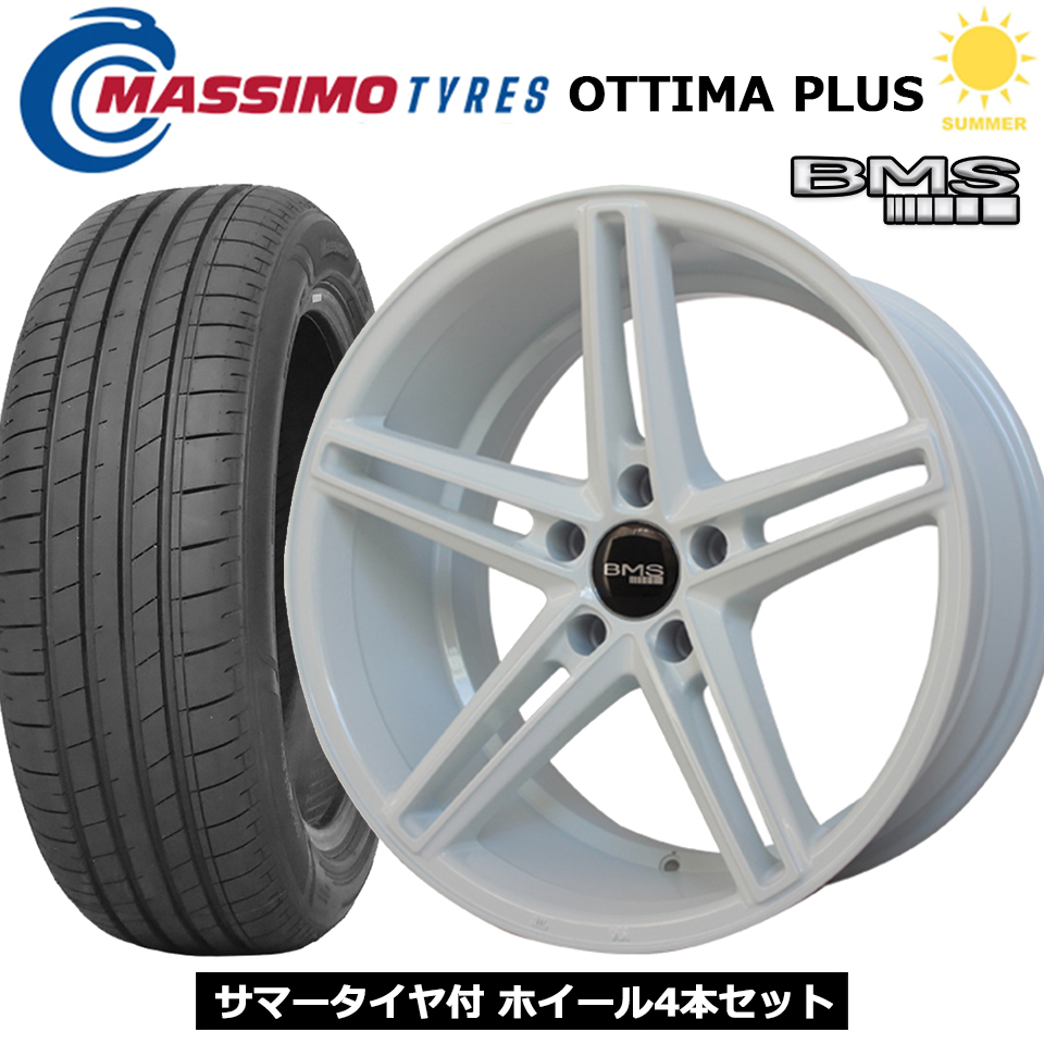 BMS C5-V2 18インチ 5穴 114.3 225/40R18 MASSIMO OTTIMA PLUS 夏 