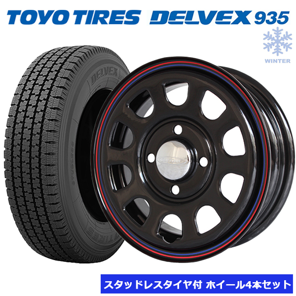 デイトナ G2 ブラック 12インチ 4穴100 145/80R12 トーヨータイヤ TOYO 