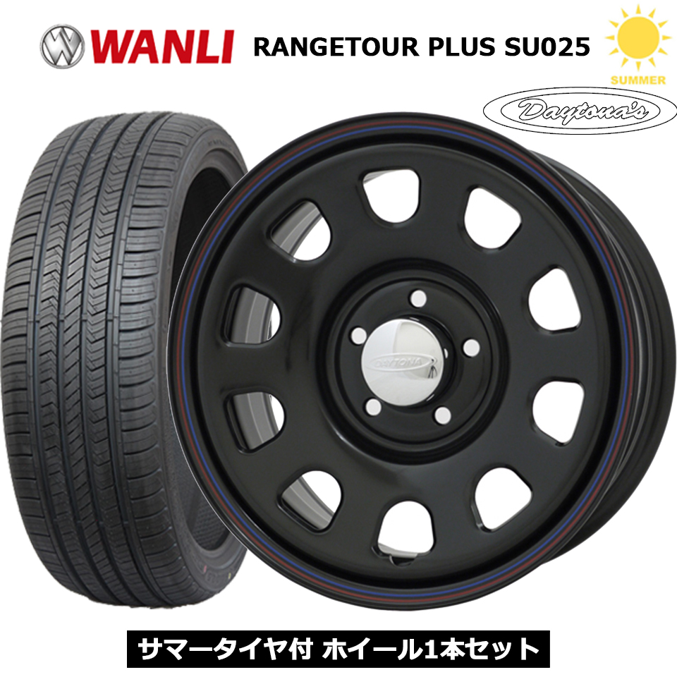 デイトナ DAYTONAS G2 ブラック 16インチ 5穴 114.3 215/70R16 WANLI 