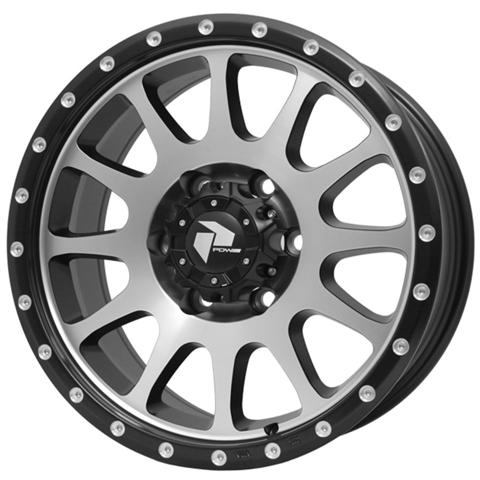PDW MG-2 フラットブラック/マシンポリッシュ 17インチ 8.0J 6穴139.7 