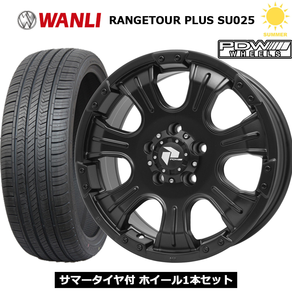 PDW ECHO 16インチ 5穴 114.3 215/70R16 WANLI RANGETOUR PLUS SU025 