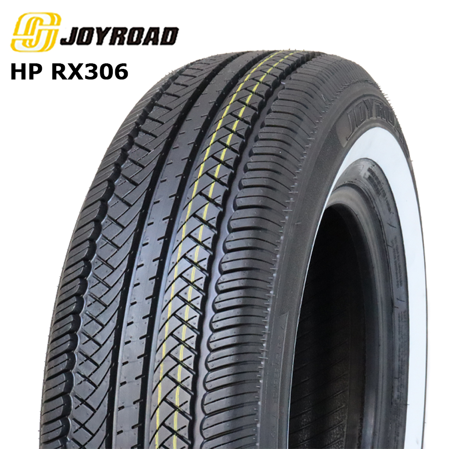 デイトナ ホワイト 14インチ 4穴100 185/75R14 WW(リボン幅28mm