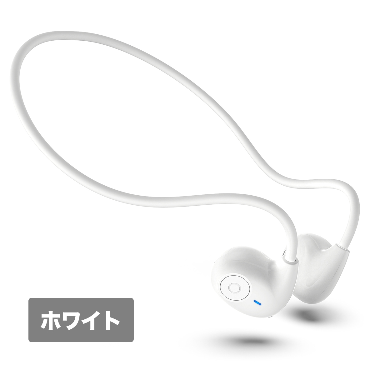 日本語音声案内 新発売 Bluetooth イヤホン 超軽量 空気伝導 ワイヤレスイヤホン blue...