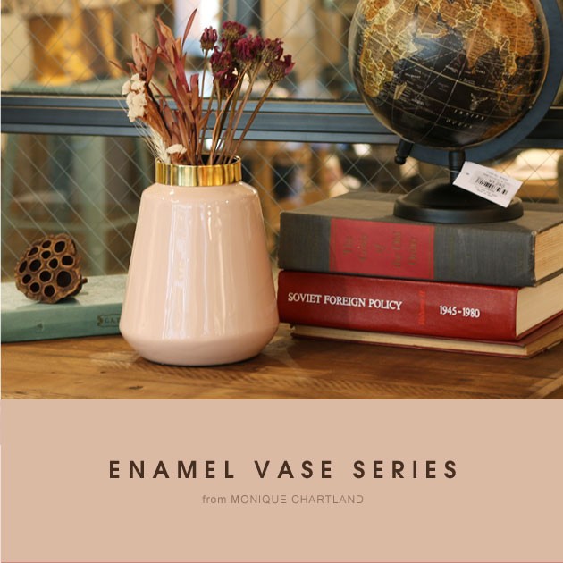 MONIQUE CHARTLAND / ENAMEL VASE 06 ドライフラワー用 フラワーベース