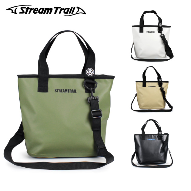 STREAM TRAIL ショルダーバッグ 黒 中型クラム STREAM TRAIL STREAMTRAIL ストリームトレイル CLAM 4.8L クラム