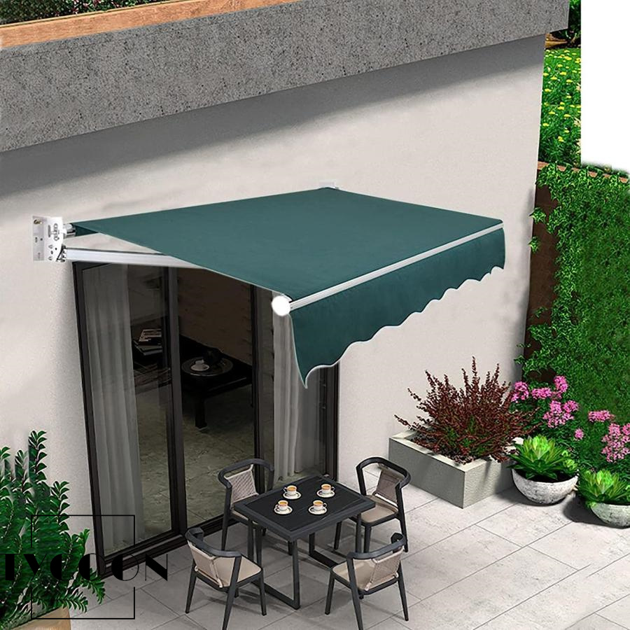 日よけシェード オーニングテント テラス屋根，屋外手動格納式