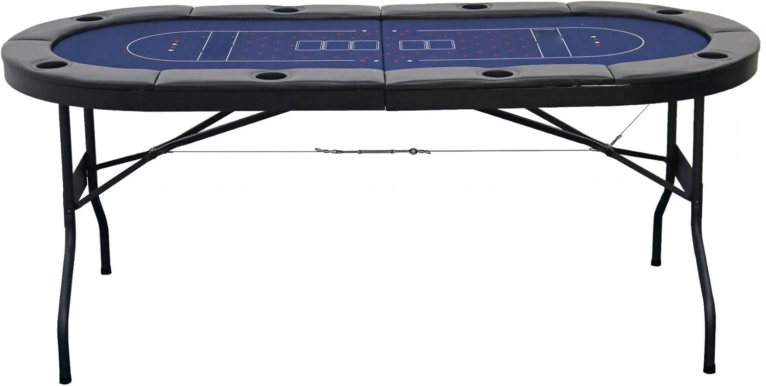 ポーカーテーブル トップ カップホルダー付き カジノ テキサス