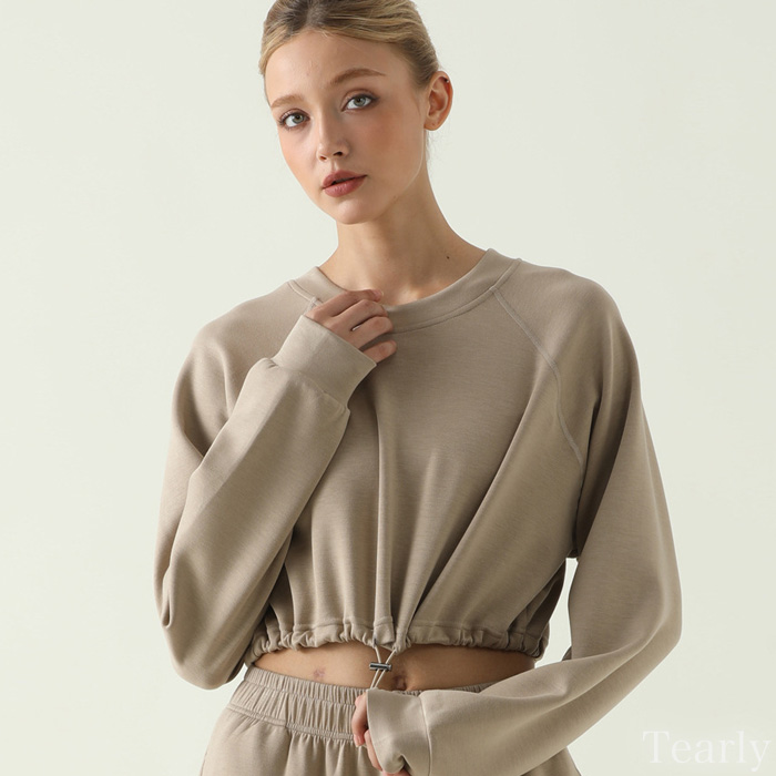 ヨガウェア トップス 長袖 ヨガ ピラティス ジム ヨガウエア レディース かわいい おしゃれ 体型カバー ショート丈 ホットヨガ フィットネス【EY080】[M便 1/1] |  | 04