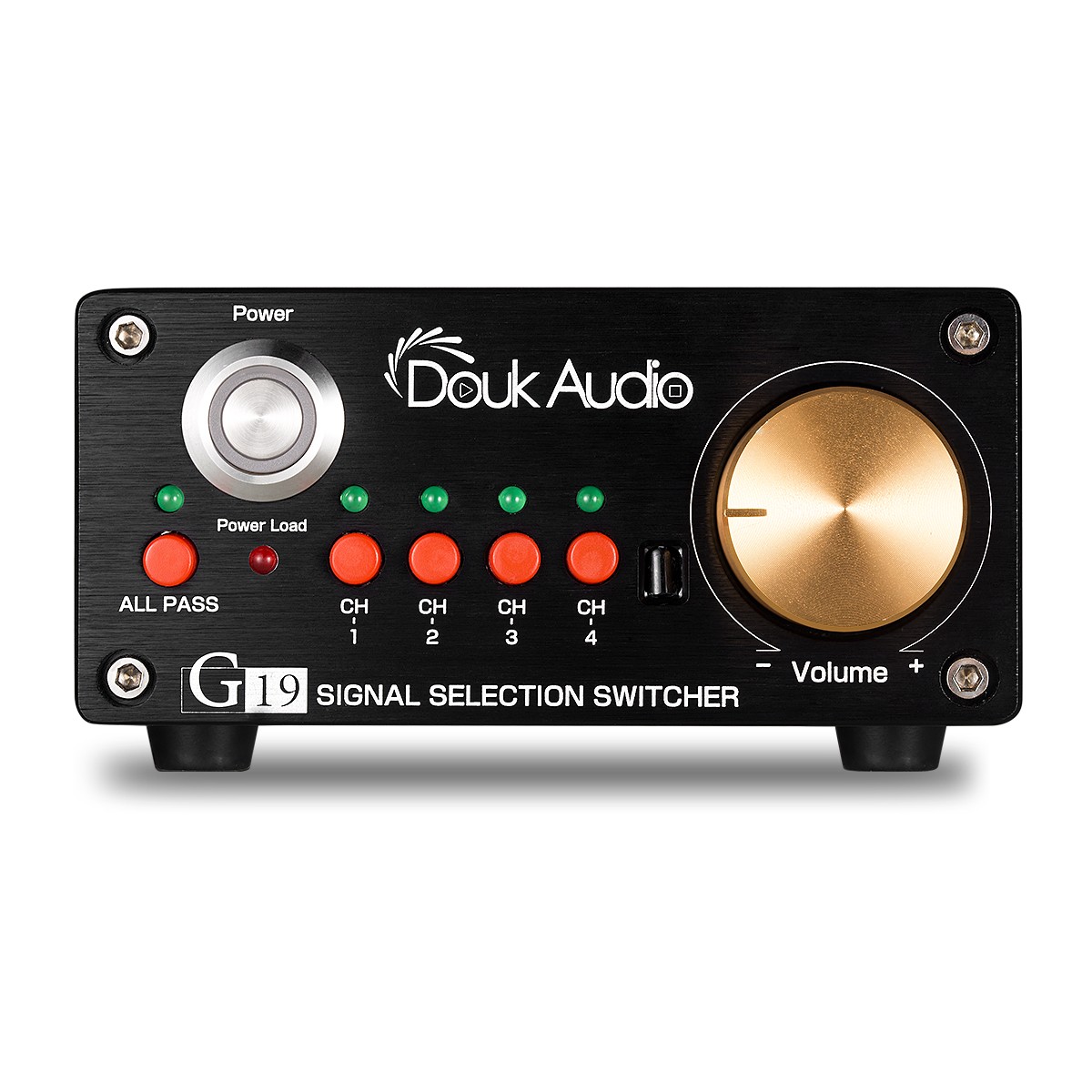 4系統 ステレオ RCA アナログオーディオスイッチャー ススピーカー