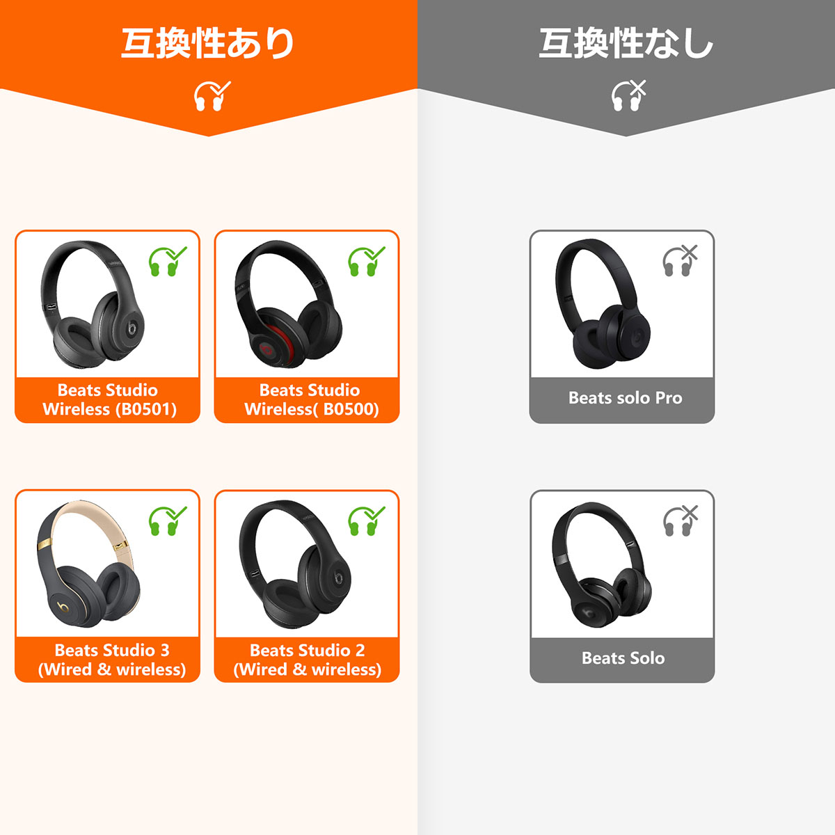 TOYOSO Beats Studio Wireless B0501 B0500 Studio 2 Studio 3 専用 ヘッドホン用交換イヤーパッド  ノイズキャンセリングフォーム 柔らかいレザークッション : et06 : 楽々工房 - 通販 - Yahoo!ショッピング