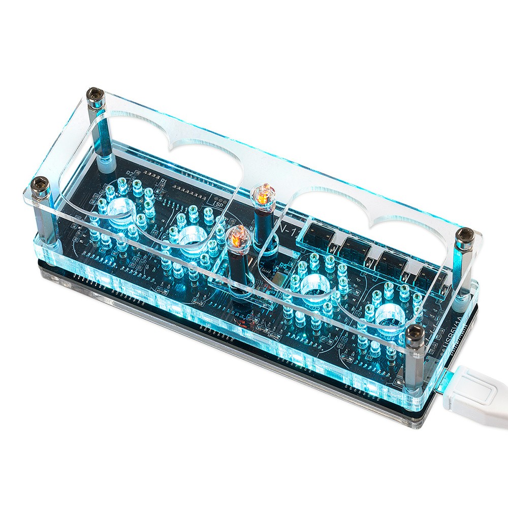 Amazon.co.jp: WJW ニキシー管時計 IN12、DIY クラシックレトロ