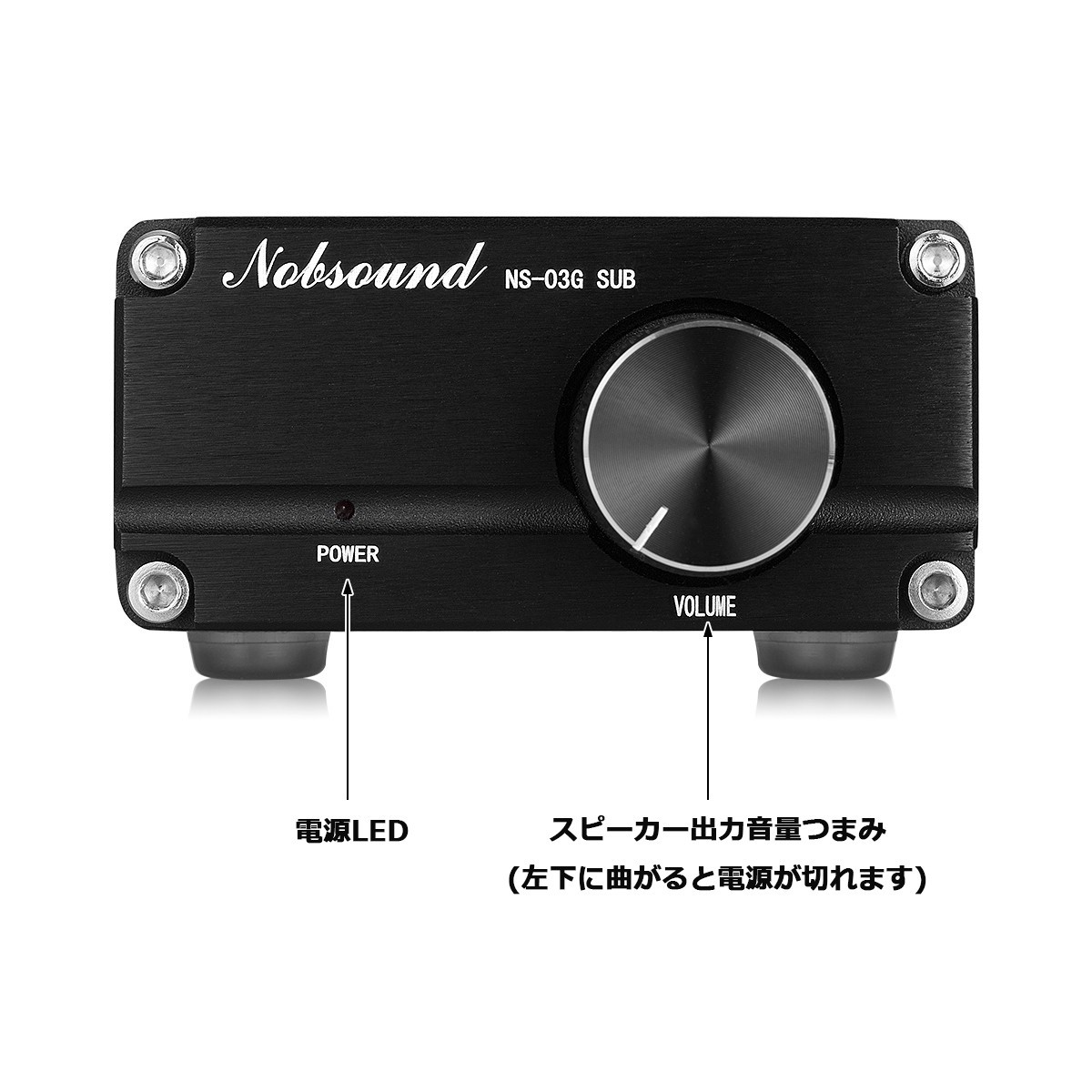 Nobsound 100W TPA3116 サブウーファー パワーアンプ モノラル チャンネル オーディオ Mini アンプ ブラック/グレー メール  便発送不可 電源アダプター付き : gfj445-dy-jp : 楽々工房 - 通販 - Yahoo!ショッピング