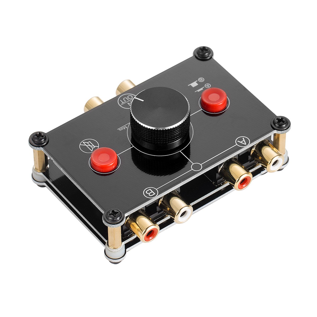 Mini 2ウェイ ステレオ L / R RCA オーディオ セレクター