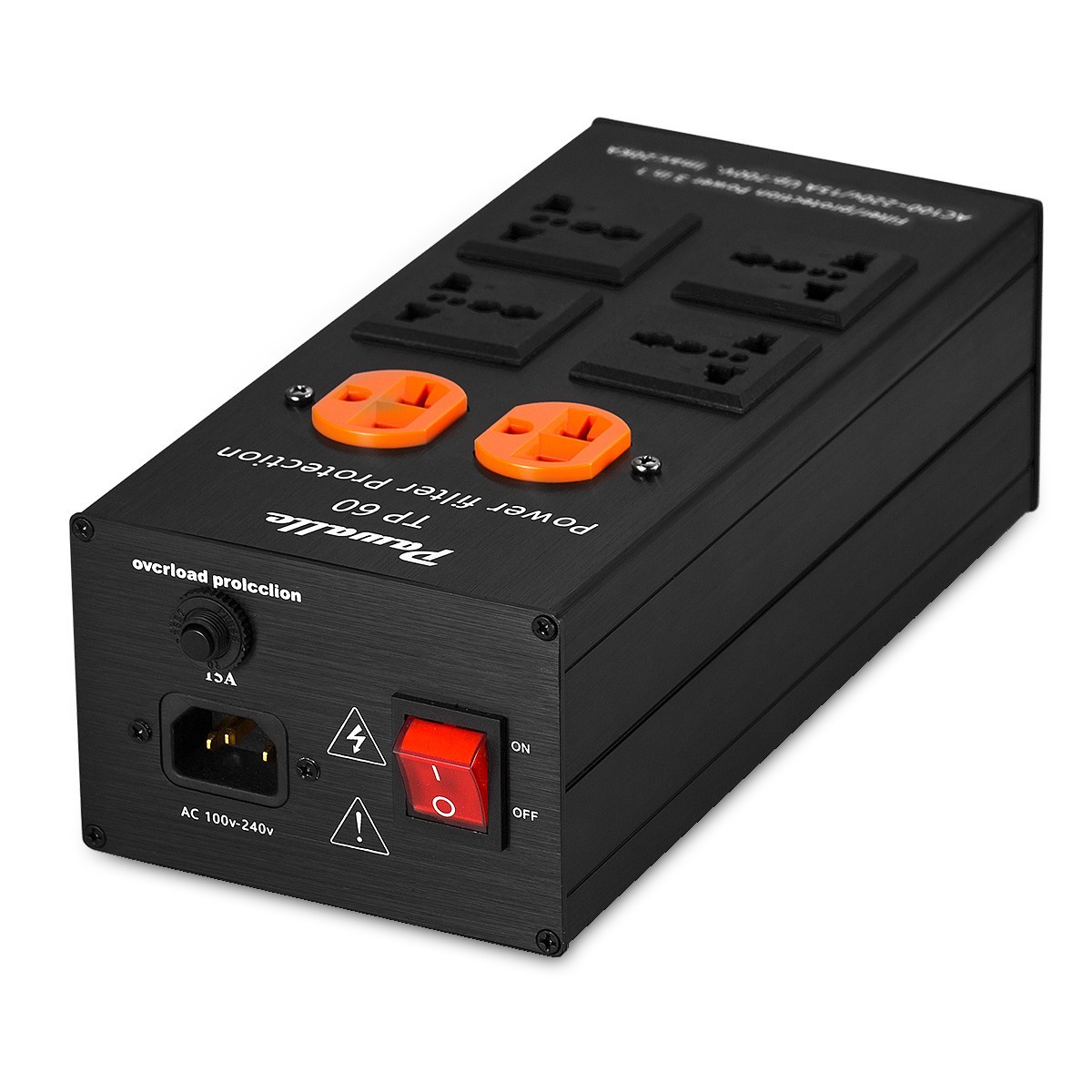 黒 フィルター AC電源 2接続口 ヤザワコーポレーション ノイズフィルター集中スイッチ付タップ