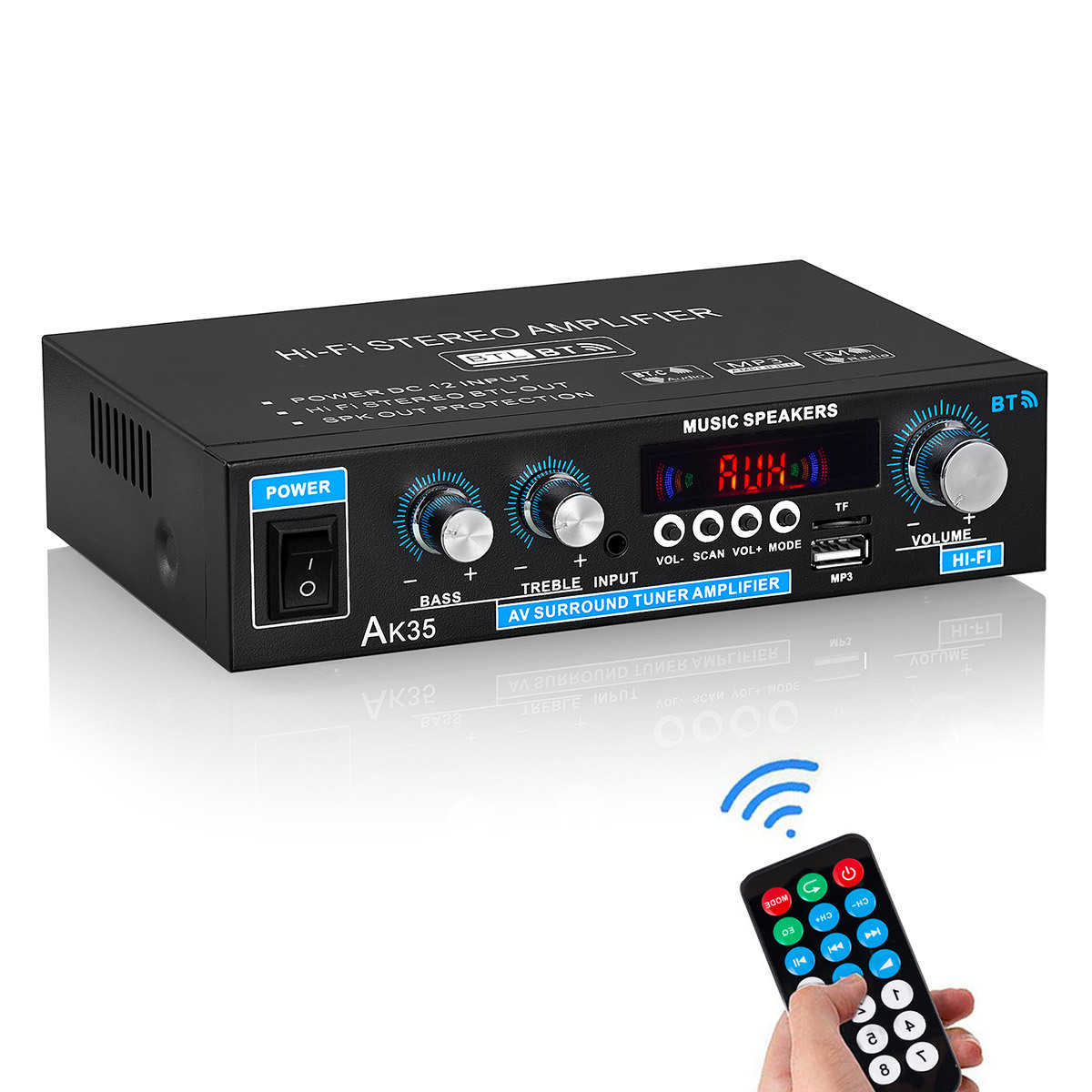 Mini Bluetooth 5.0 デジタルアンプ ステレオ ホーム/カー オーディオ 
