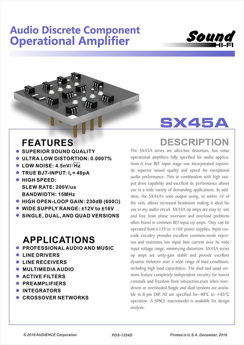 Discrete Single オペアンプ オーディオ プリアンプ HiFi Opamp モジュールチップ opa627