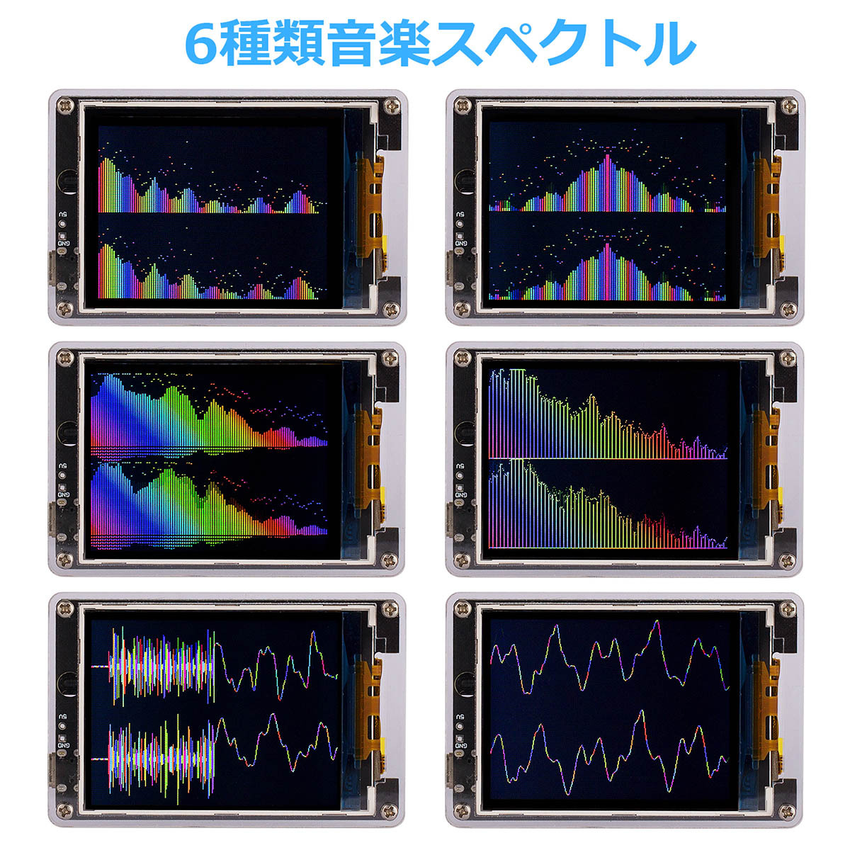 おすすめ】 オーディオ サウンドレベルメーター スペクトラム ビジュアライザー スプリッター LED MIC Music デュアルチャンネル オーディオ アンプ