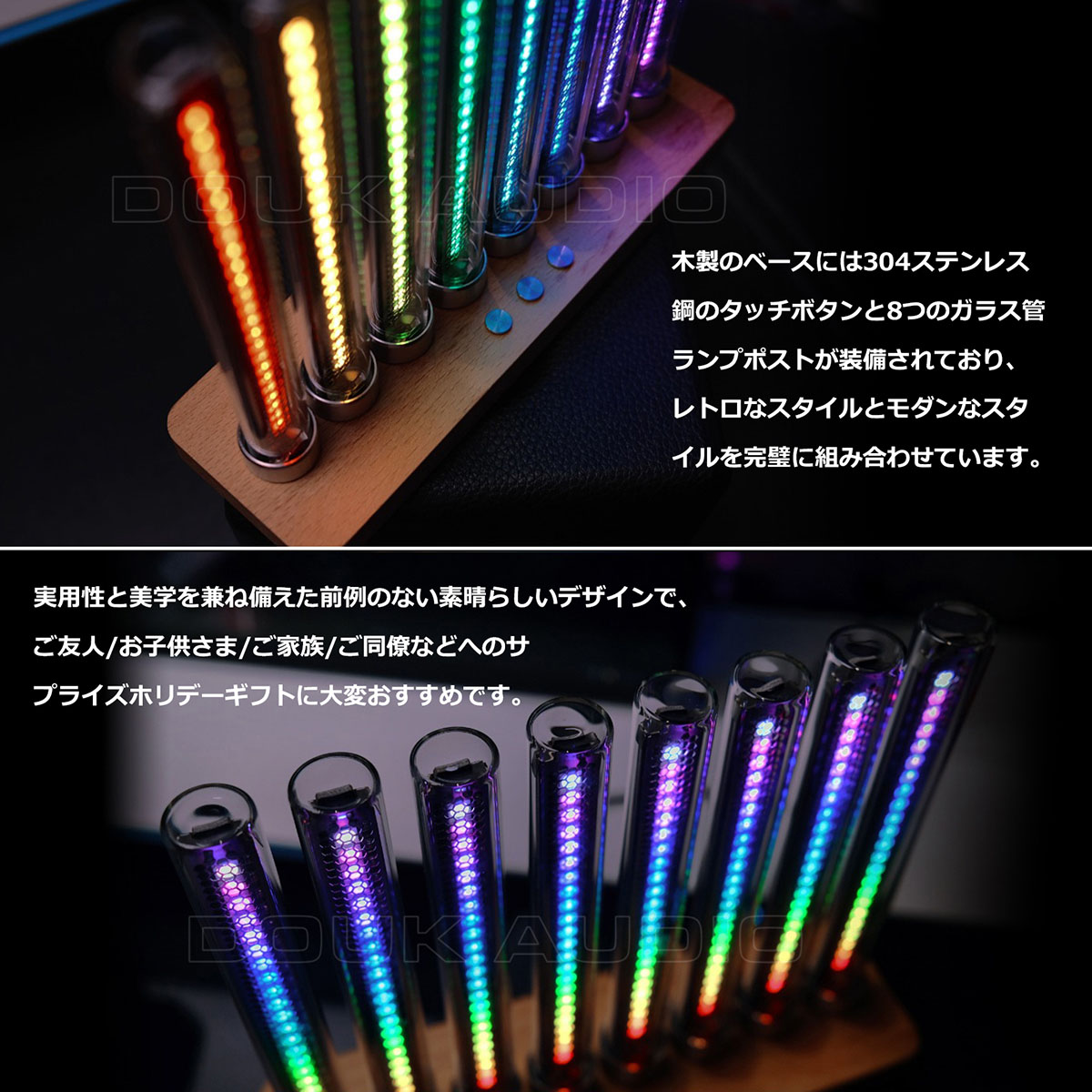 RGB LED サウンドレベルメーター MIC Music ミュージック スペクトラム アナライザ デスクトップ/カー オーディオディスプレイ :  pj695 : 楽々工房 - 通販 - Yahoo!ショッピング