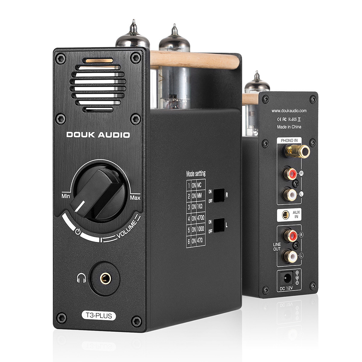 Douk Audio T3 PLUS 真空管 6A2 プリアンプ MM / MC フォノ