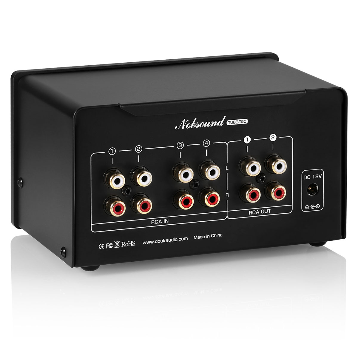 Nobsound Vacuum Tube Preamp VU - Meter: 4系統オーディオ切替 Nobsound Vacuum Tube Preamp VU - Meter: 4系統オーディオ切替