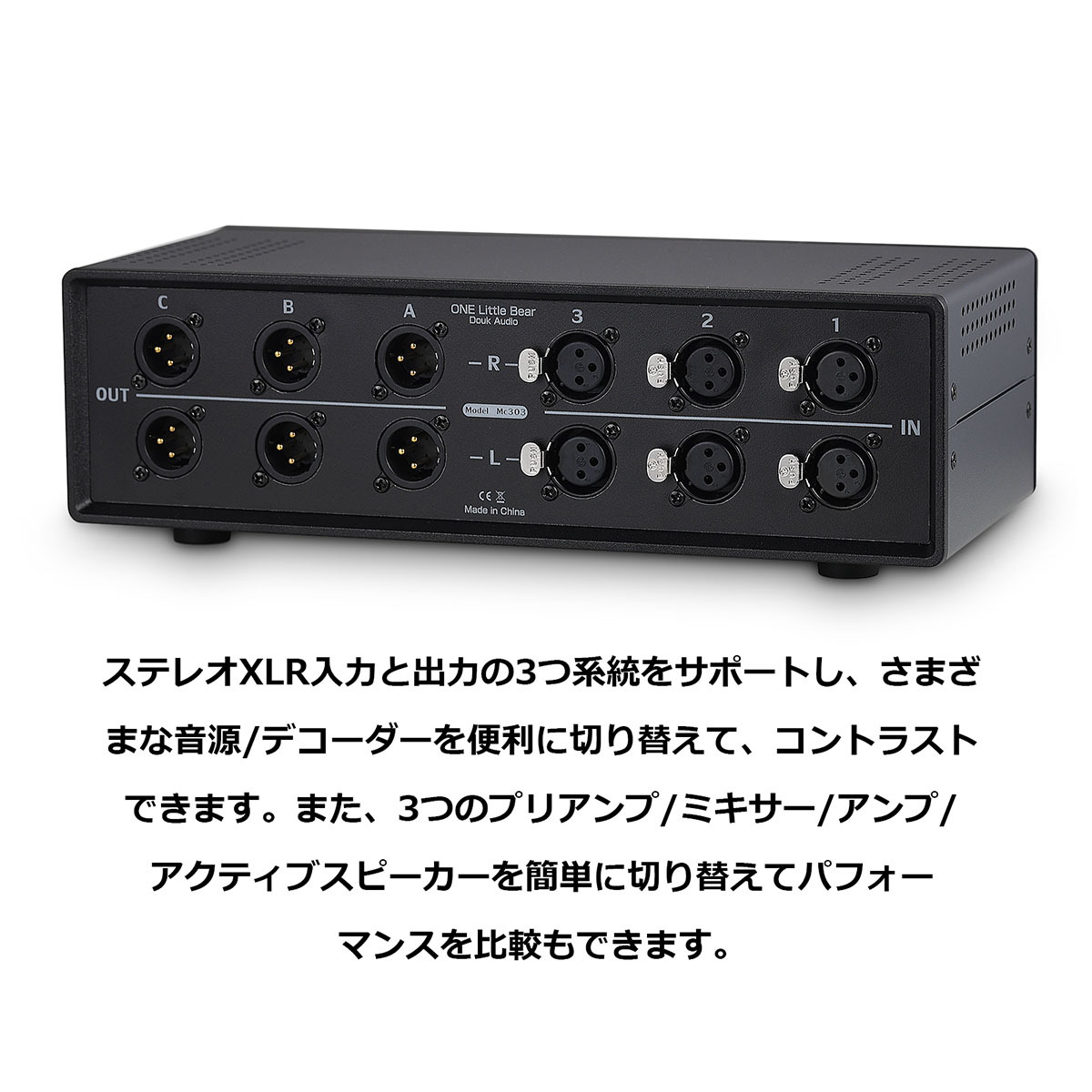 MIC LINE アナログ 4つ VUメーター サウンド レベル ディスプレイ RCA