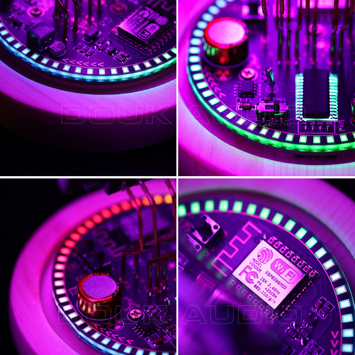 WIFI ヴィンテージ VFD 管時計 USB デスクトップ 装飾 時計 RGB LED