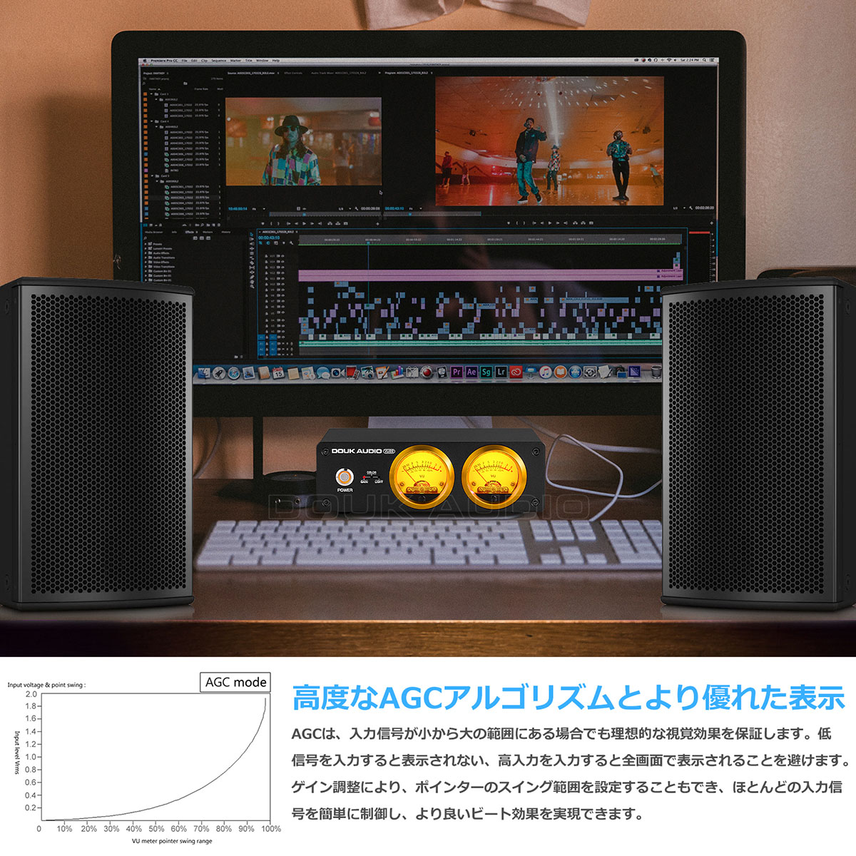 2021新発 Douk Audio VU22 サウンドレベルメーター ディスプレイ LINE