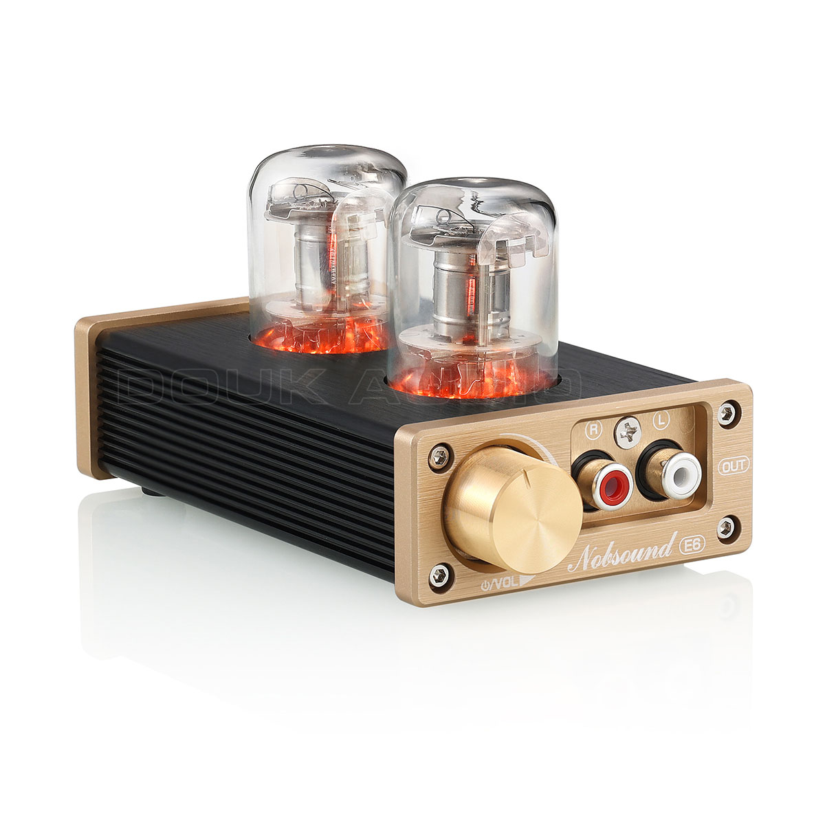 Nobsound E6 直熱カソード 真空管プリアンプ クラス A ステレオ オーディオ プリアンプ オーディオアンプ 